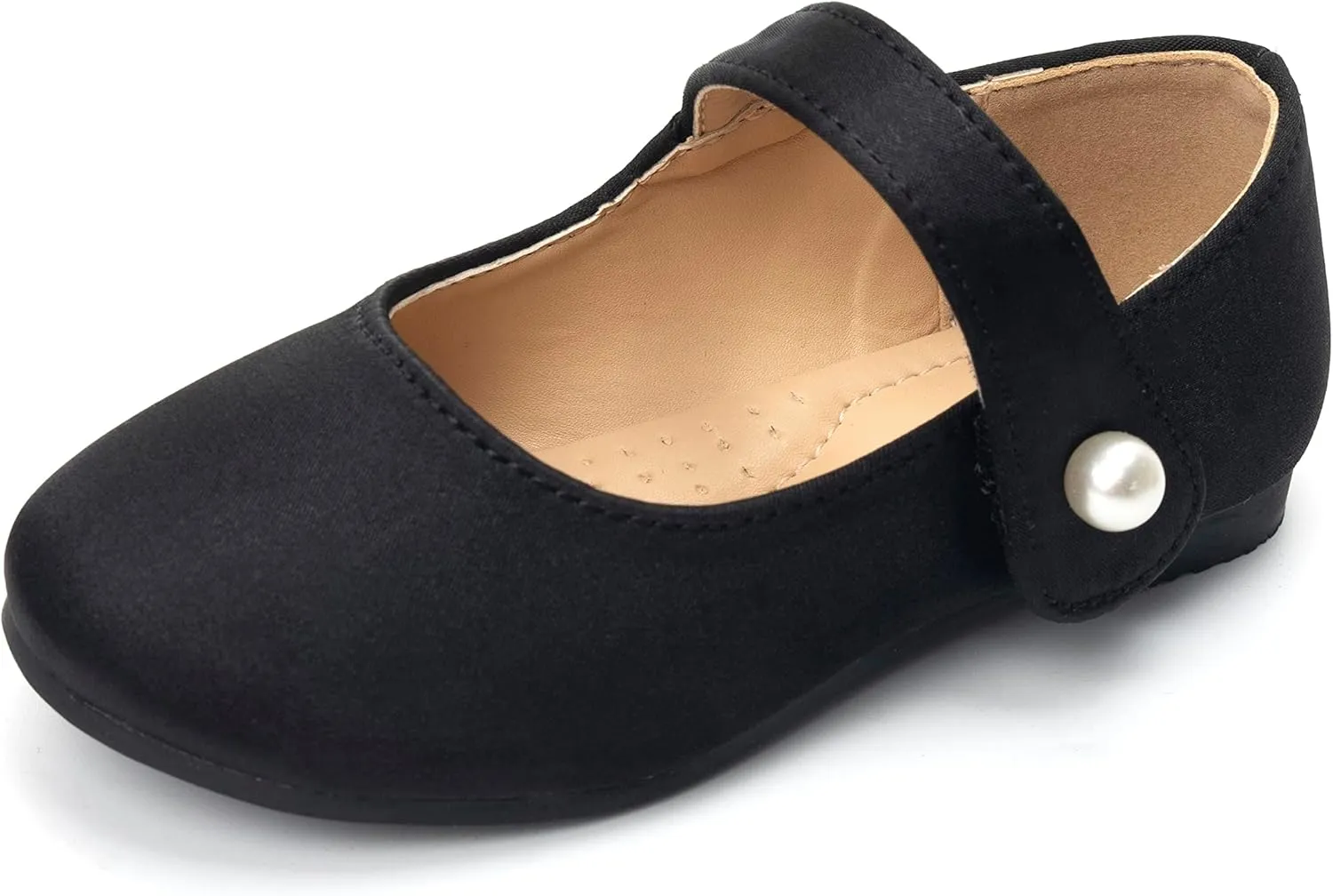 FUNKYMONKEY Toddler/Little Girl Mary Jane Dress Shoes Casual Slip on Ballet Flat