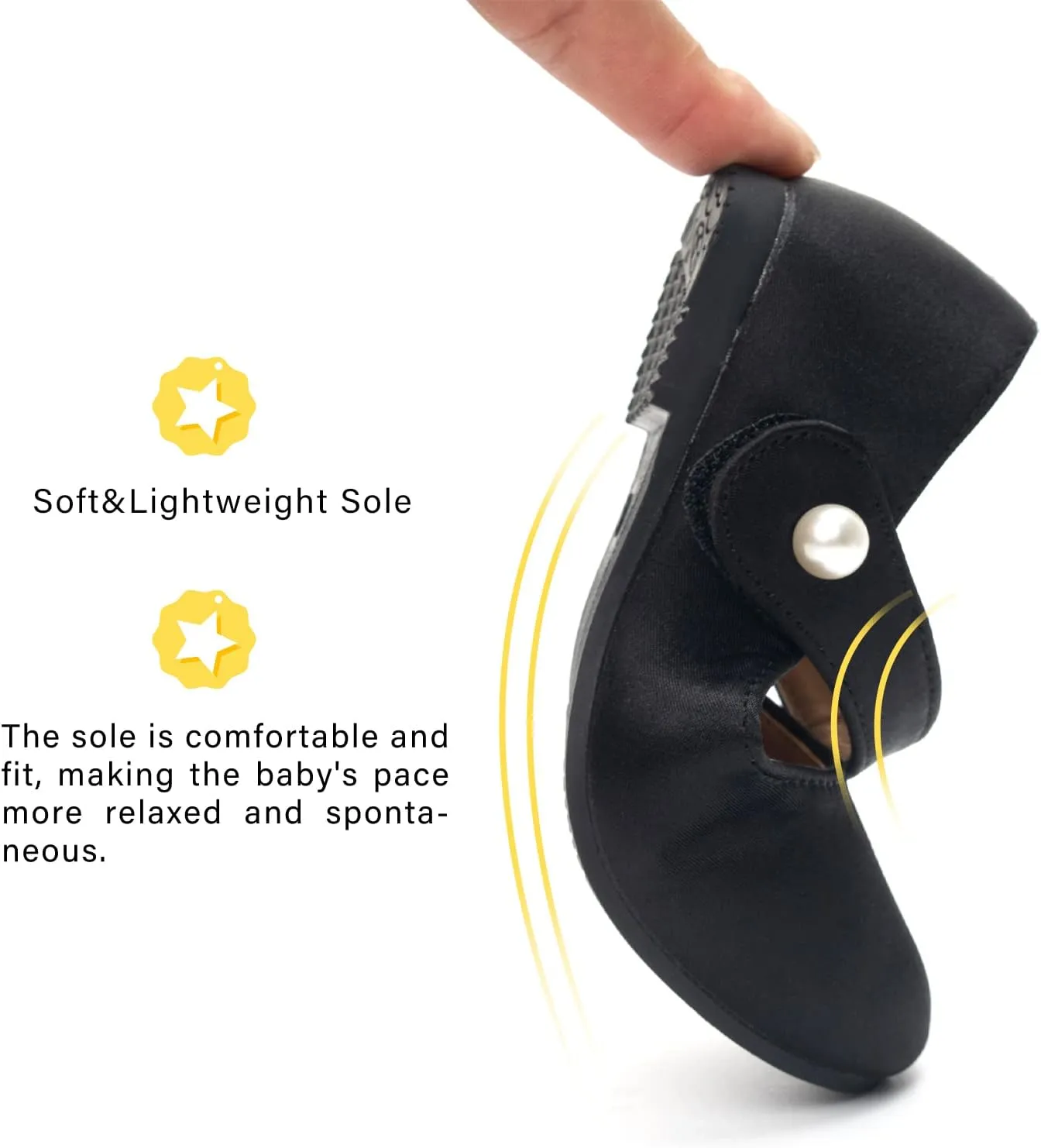 FUNKYMONKEY Toddler/Little Girl Mary Jane Dress Shoes Casual Slip on Ballet Flat