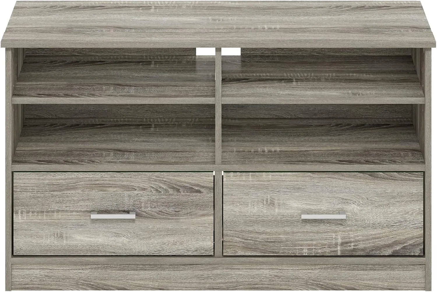 Furinno Jensen TV Stand with Drawer, French Oak, Large