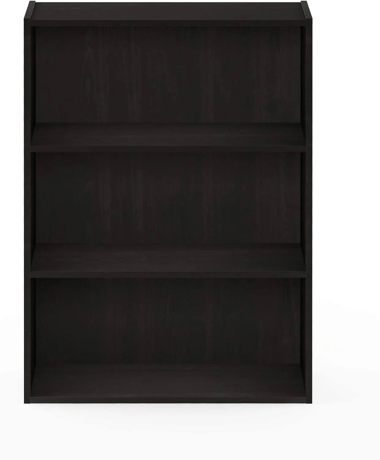Furinno Pasir 3-Tier Open Shelf Bookcase, Espresso