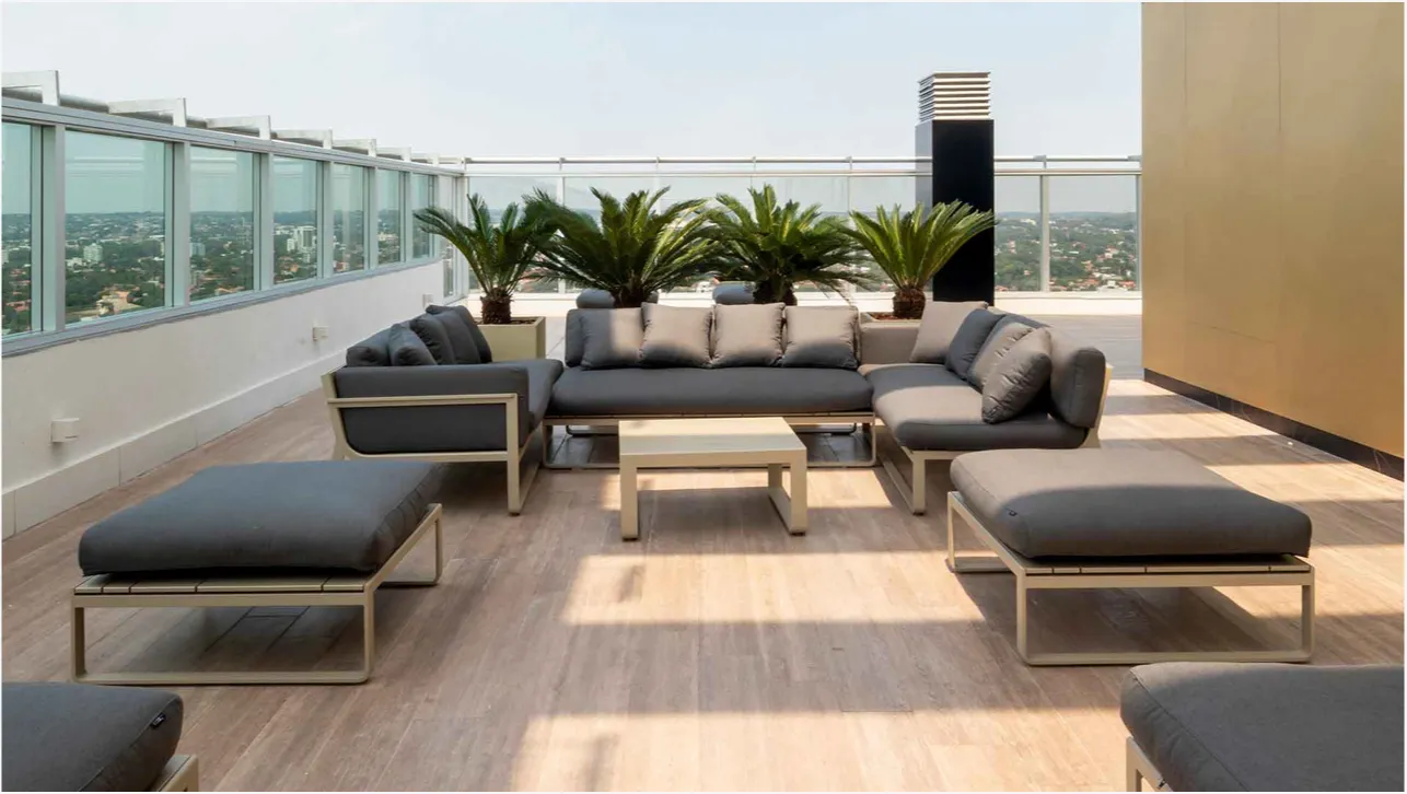 Gandia Blasco Flat Sectional Hocker
