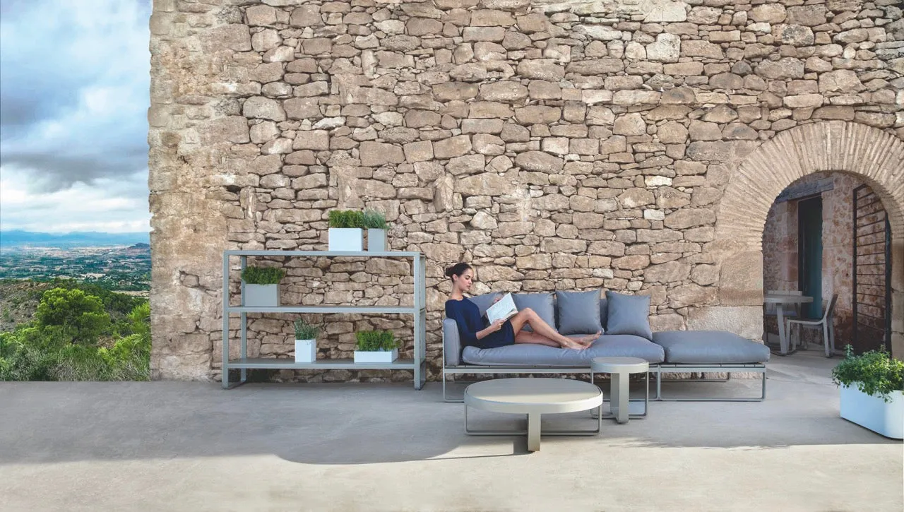 Gandia Blasco Flat Sectional Hocker