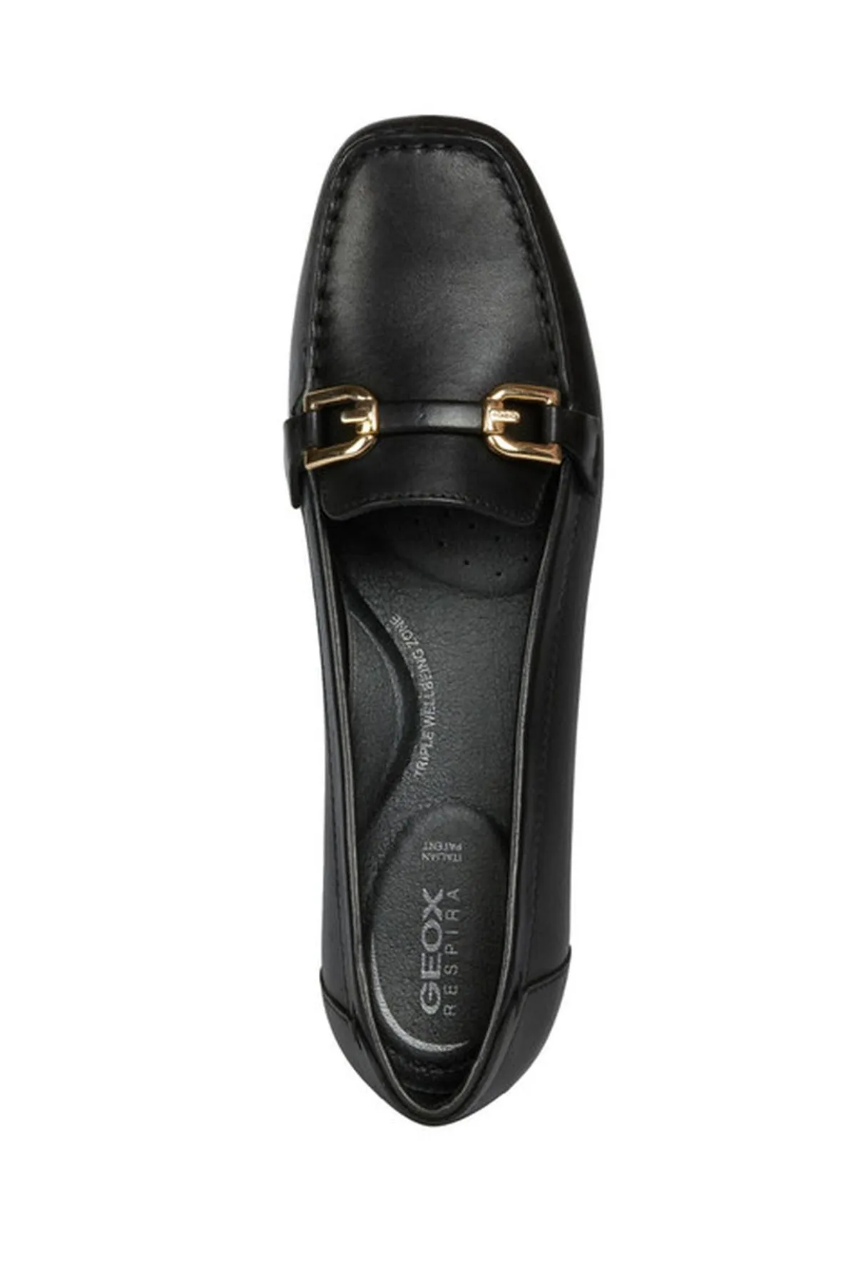 Geox Kadın Siyah Annytah Moc Deri Casual Loafer