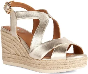 Geox Women's D Ponza Espadrille Wedge Sandal