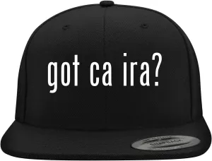 got ca ira? - Yupoong 6089 Structured Flat Bill Hat | Trendy Baseball Cap for Men and Women | Modern Cap in Snapback Closure