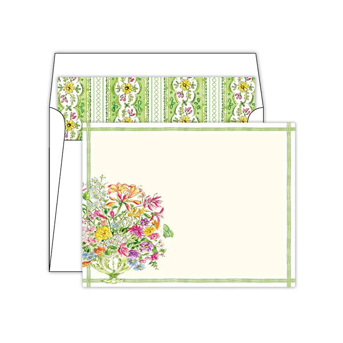 Green Botanical Vase Social Set