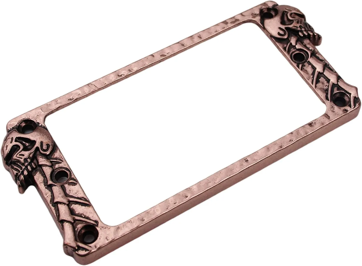 Guyker Metal Flat Humbucker Cover, Pickup Mounting Ring Set - Bridge Neck Pickups Frame Replacement Part for Electric Guitar or Precision Bass(2PCS, PR007 Antique Bronze)