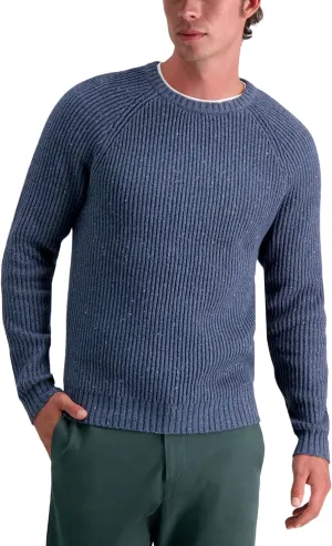 Haggar Mens Long Sleeve Raglan Crewneck Sweater