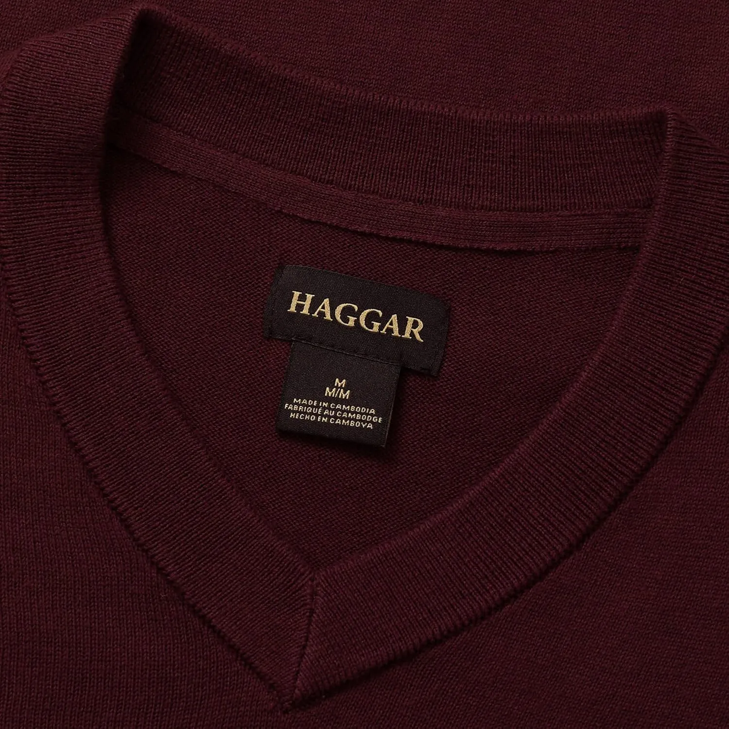 Haggar Mens Long Sleeve V-Neck Sweater