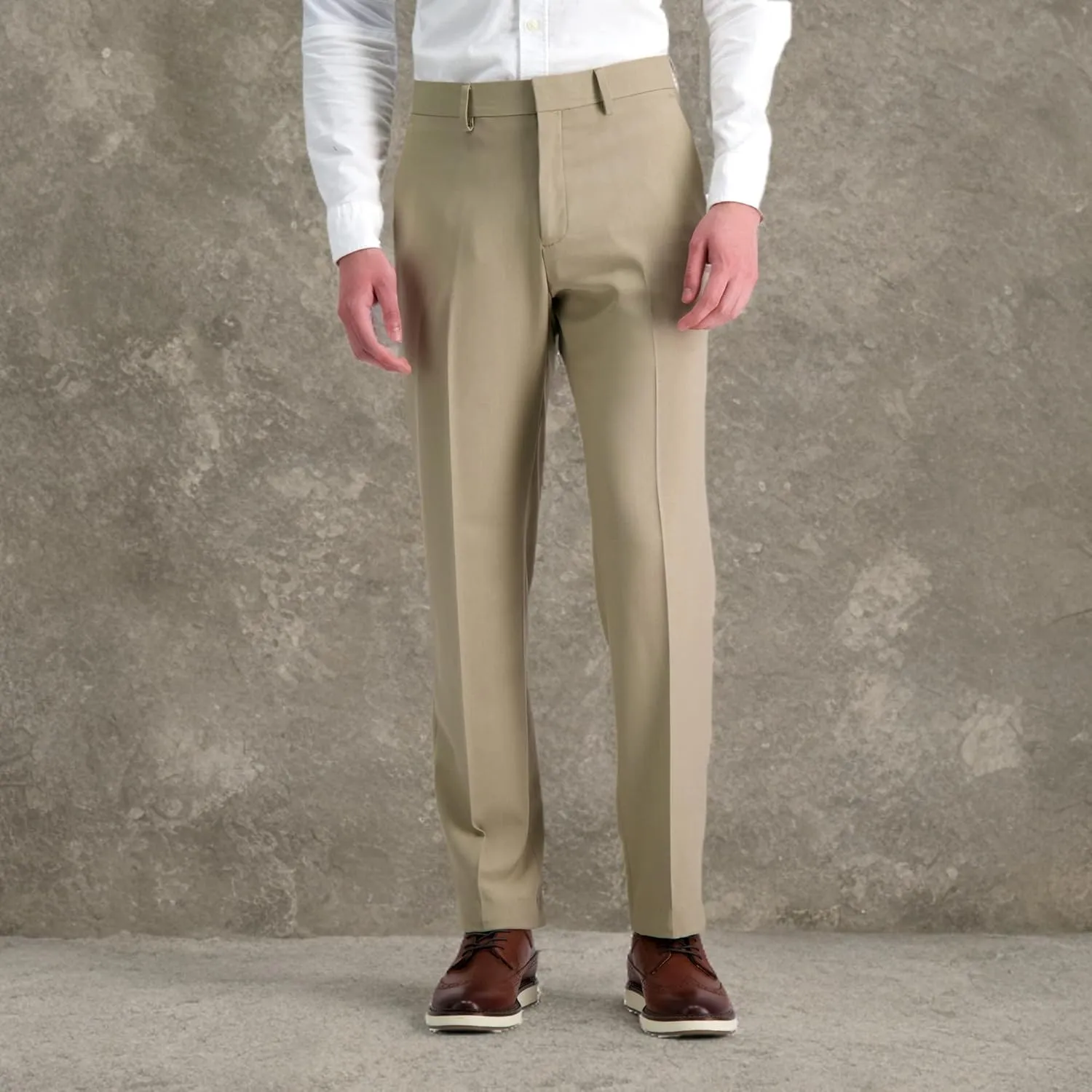 Haggar Men's Premium Comfort Dress Pant-Straight Fit Flat Front (Regular and Big & Tall Sizes)