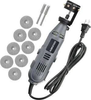 Handheld Electric Tungsten Sharpener, Four-angle Tungsten Electrode Sharpening Machine,TIG Welding Rotary Tool with Flat Grinding Block, Cut-Off Slot