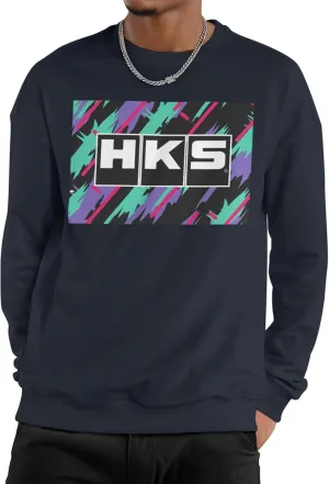 Hks Japanese Aftermarked Car Parts Sweatshirt Unisex Crew Neck Sweatshirt Casual