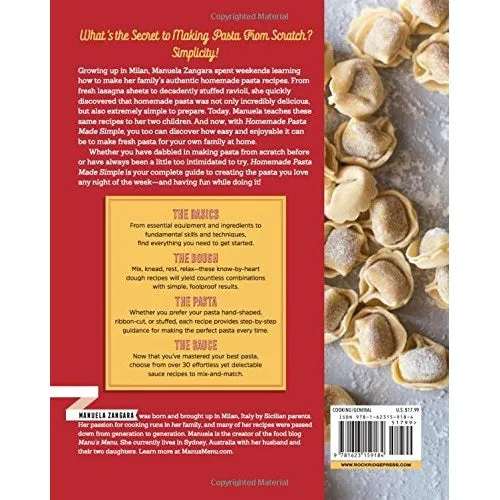 Homemade Pasta Made Simple: A Pasta Cookbook with Easy Recipes & Lessons to Make Fresh Pasta Any Night (Spiral Bound)