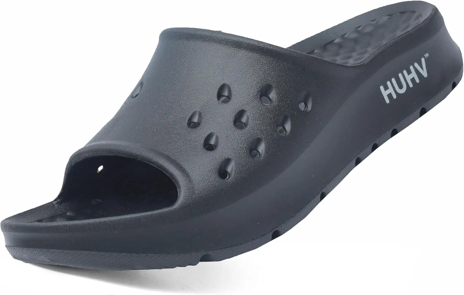 HUHV Women's MAX Cushion Arch Pod Tech Recovery comfort Slide Sandal with Comfort Orthotic Arch Support and our Proprietary HEALIUM Foam Technology