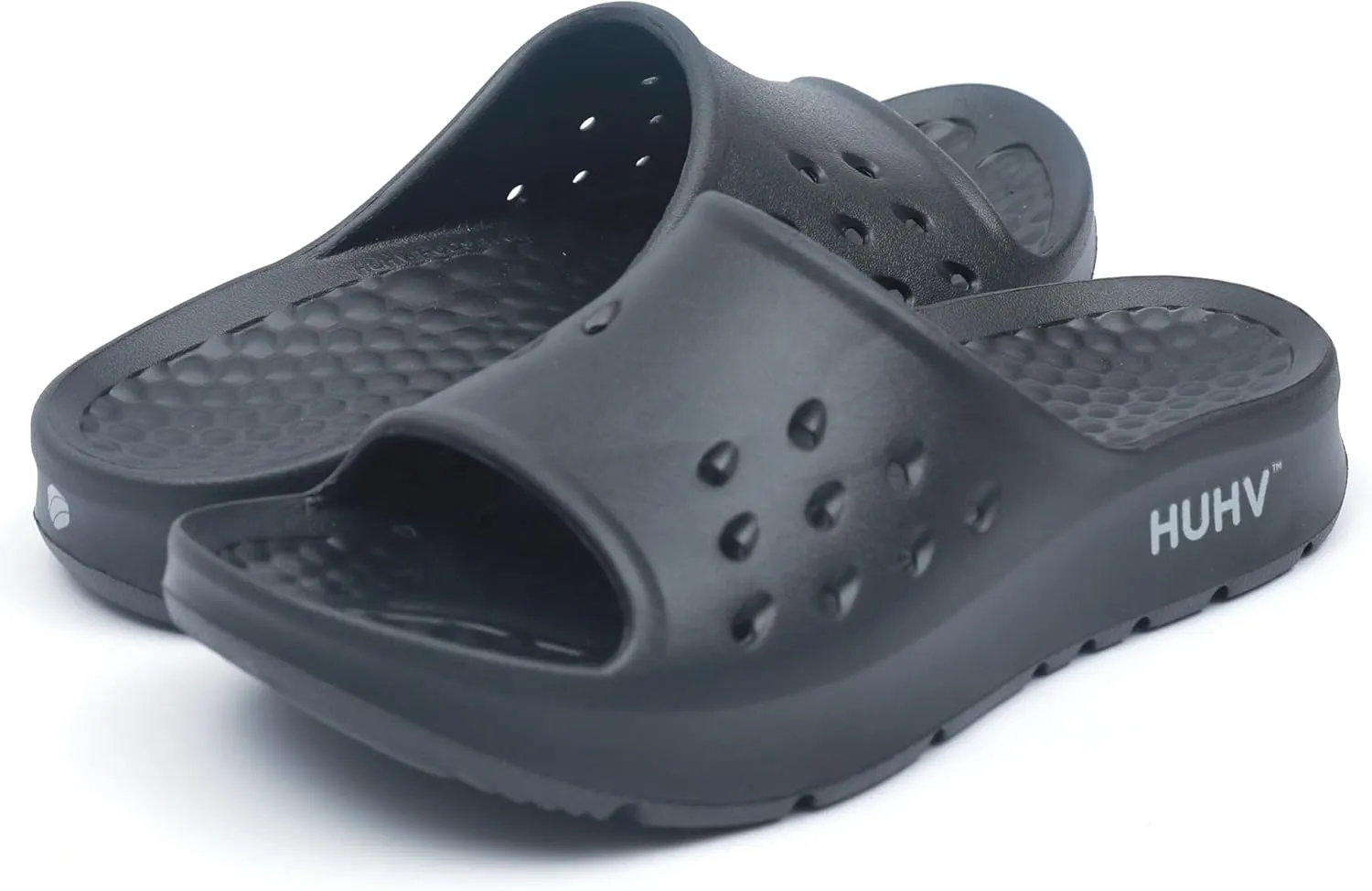 HUHV Women's MAX Cushion Arch Pod Tech Recovery comfort Slide Sandal with Comfort Orthotic Arch Support and our Proprietary HEALIUM Foam Technology