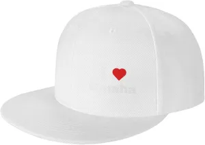 I Love Omaha Baseball Cap for Men Women Snapback Hat Hip Hop Style Flat Bill Hats