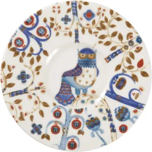 Iittala Taika Espresso Saucer, White, 4-1/2-Inch