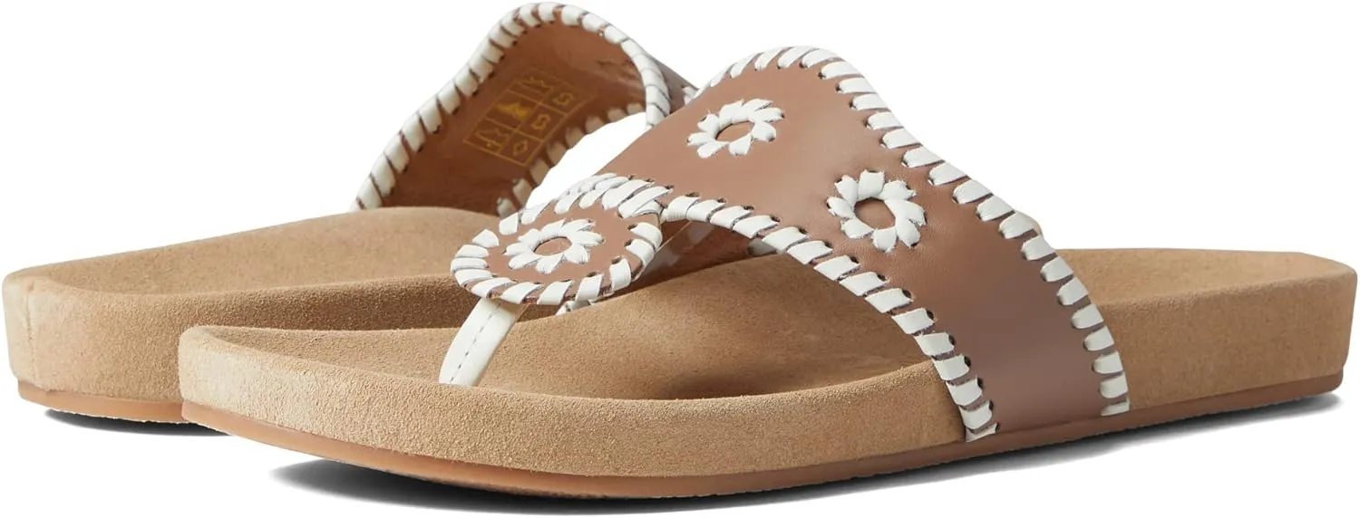 Jack Rogers Jacks Comfort Sandal Truffle/Bone 5 M