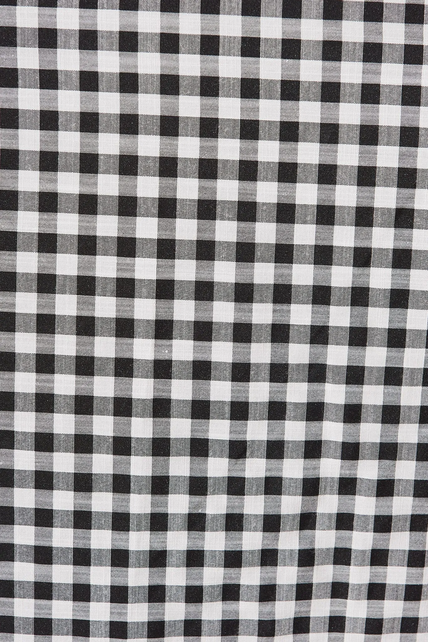 Jeannie Midi Dress In Black Gingham