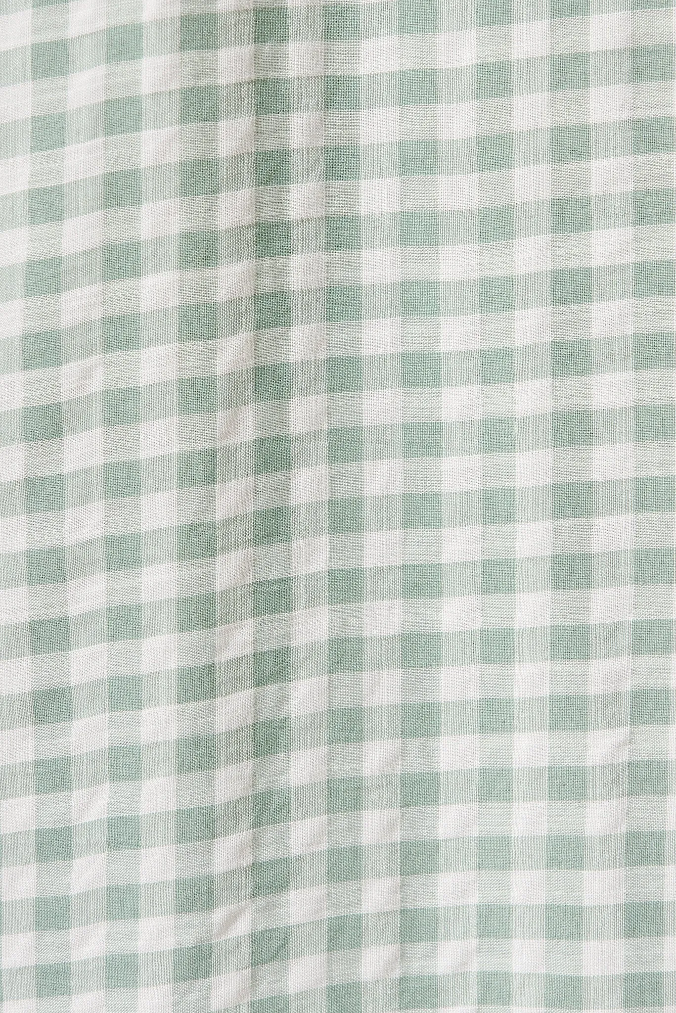 Jeannie Midi Dress In Green With White Gingham