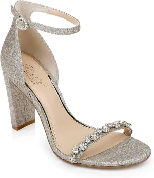 Jewel Badgley Mischka Alyssa Block Heel Sandals
