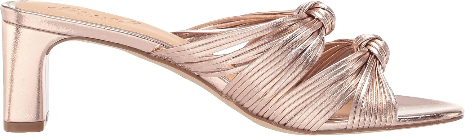 Jewel Badgley Mischka Cheryl Backless Double-Knotted Block Heel