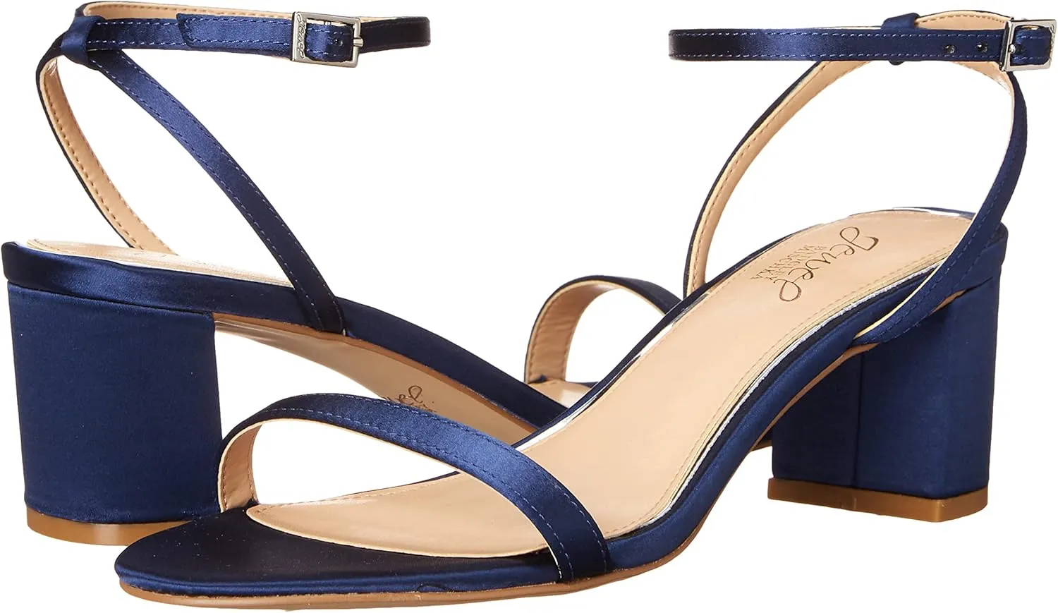 Jewel Badgley Mischka Danni II Low Block Heel Sandal