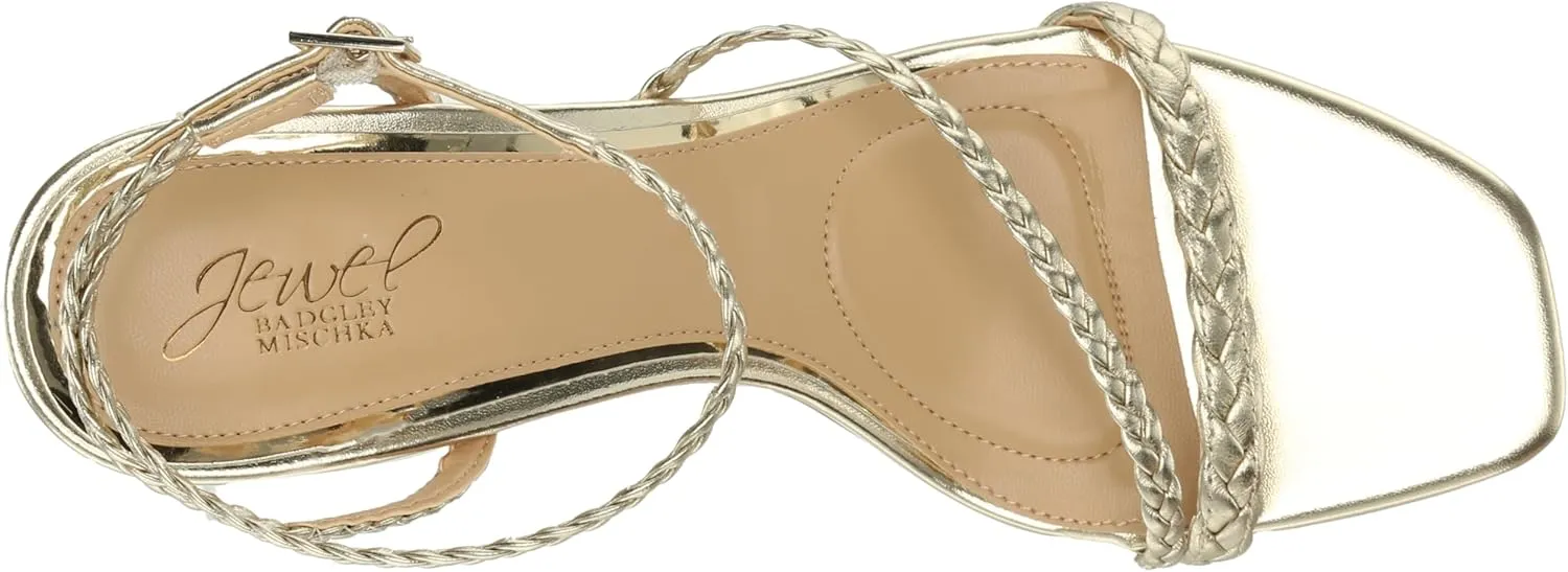 Jewel Badgley Mischka Helia Delicate Braided Sandal