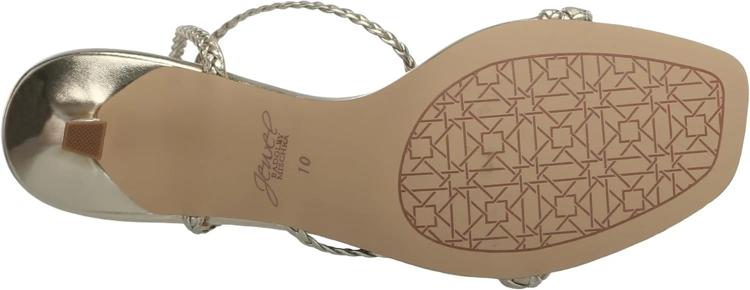 Jewel Badgley Mischka Helia Delicate Braided Sandal