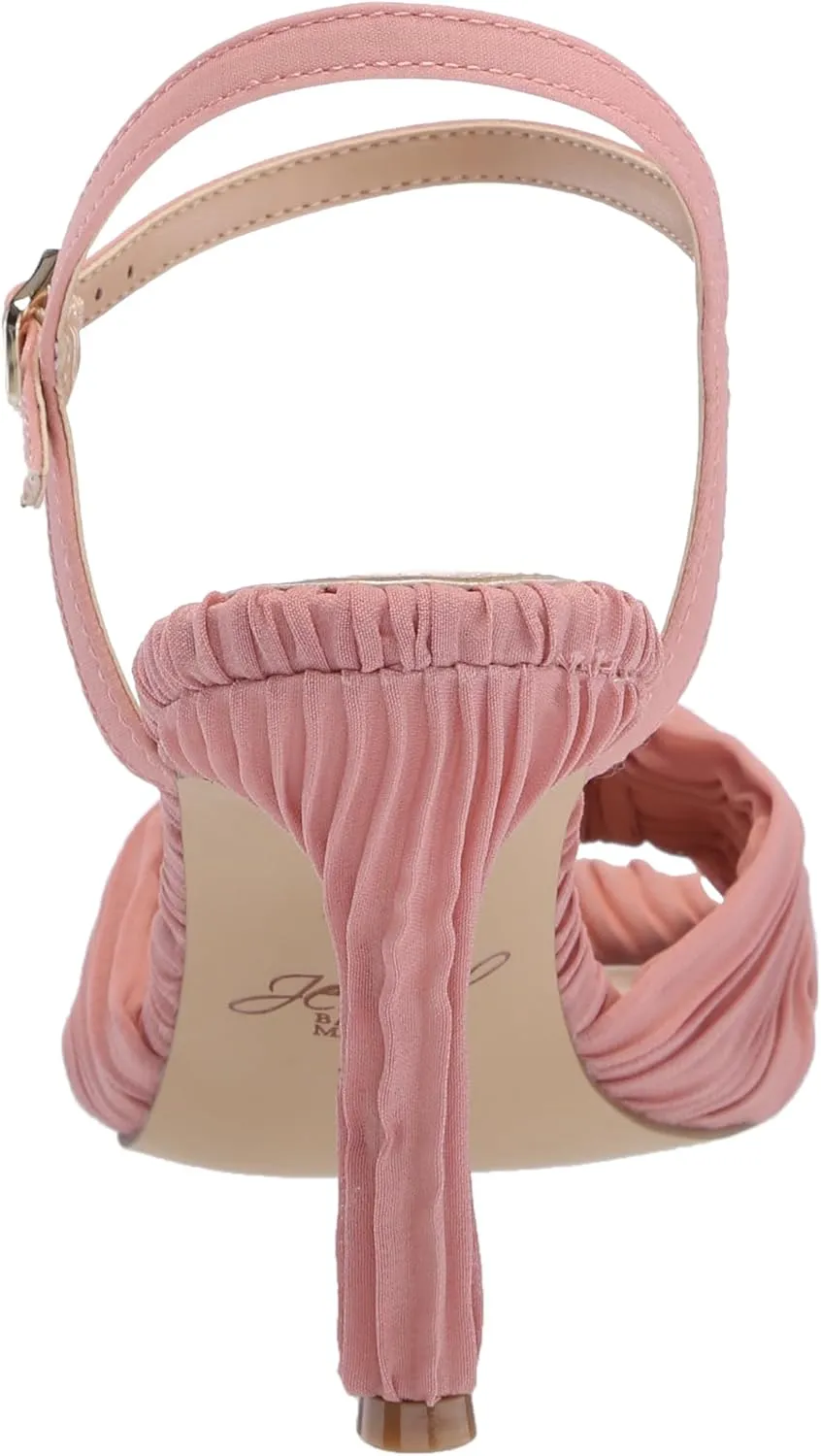 Jewel Badgley Mischka Hydee Pleated Stiletto Sandal