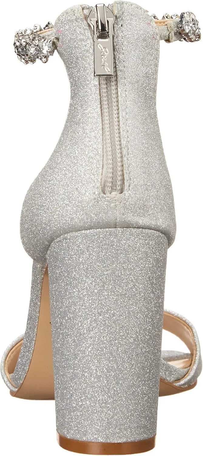 Jewel Badgley Mischka Louise Peep-Toe Block Heel
