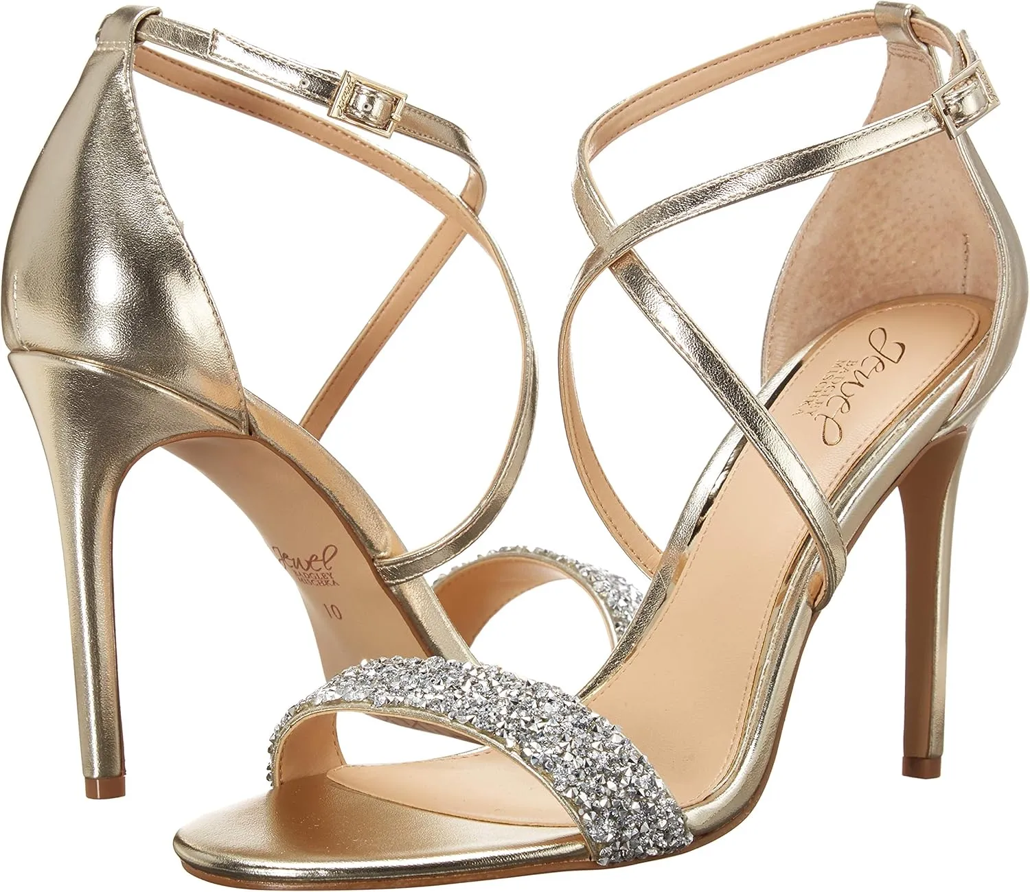 Jewel Badgley Mischka Women's Nanna Heeled Sandal