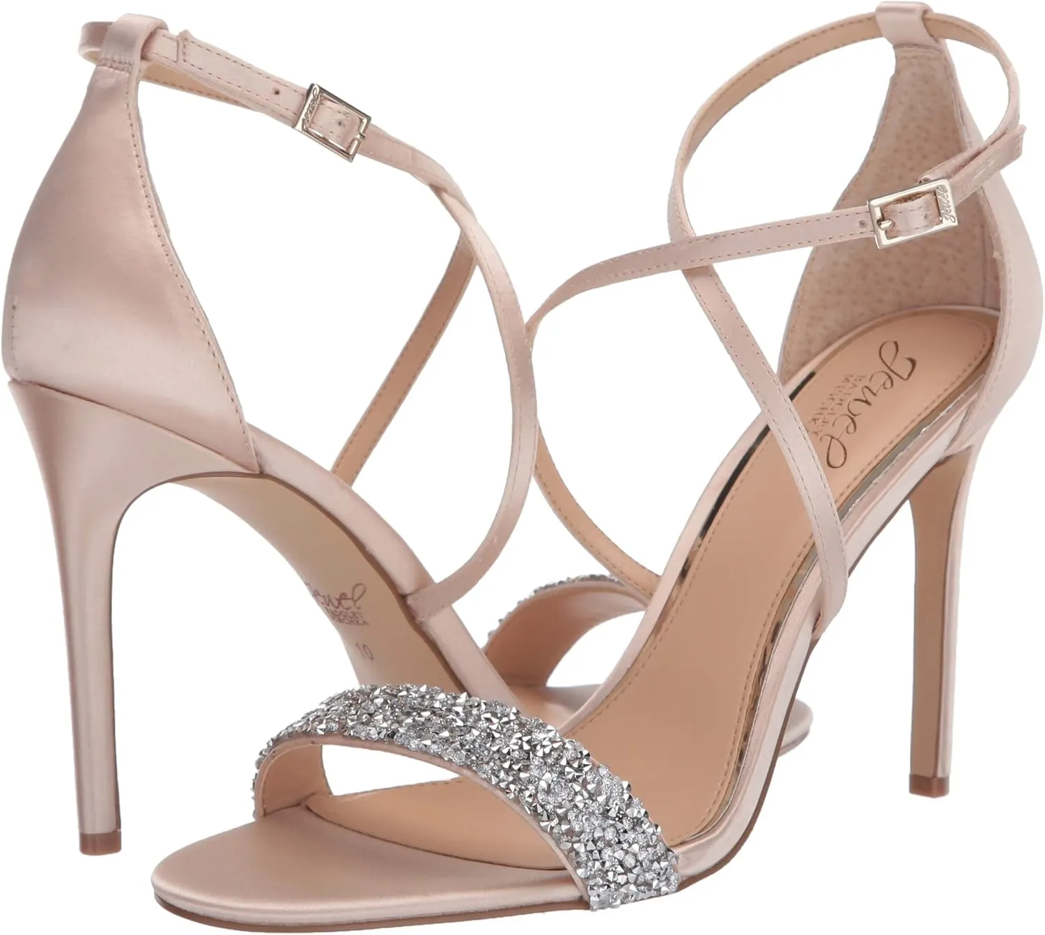 Jewel Badgley Mischka Women's Nanna Heeled Sandal