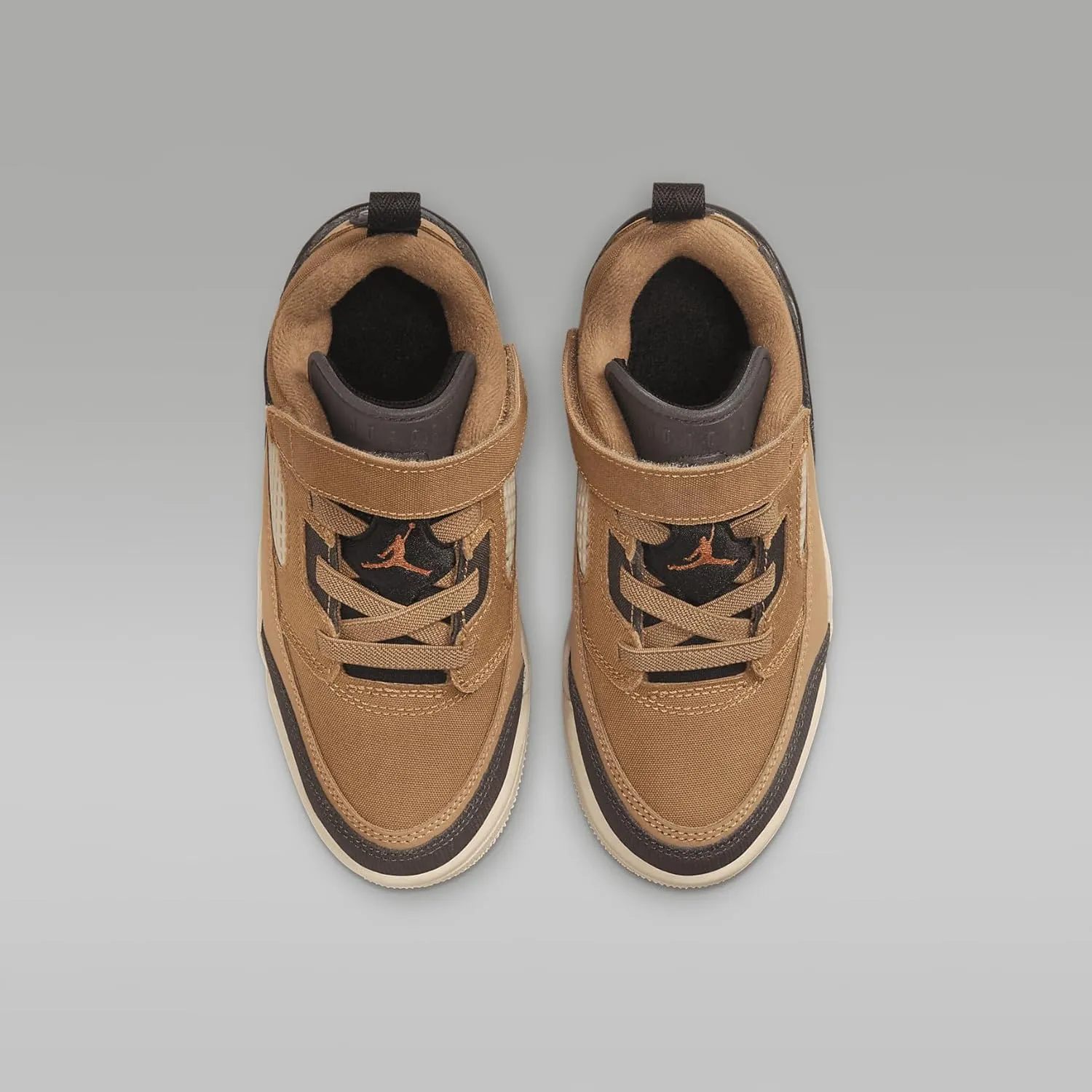 Jordan Spizike Low Little Kids' Shoes (FQ3951-202, Flax/Black/Sanddrift/Baroque Brown)