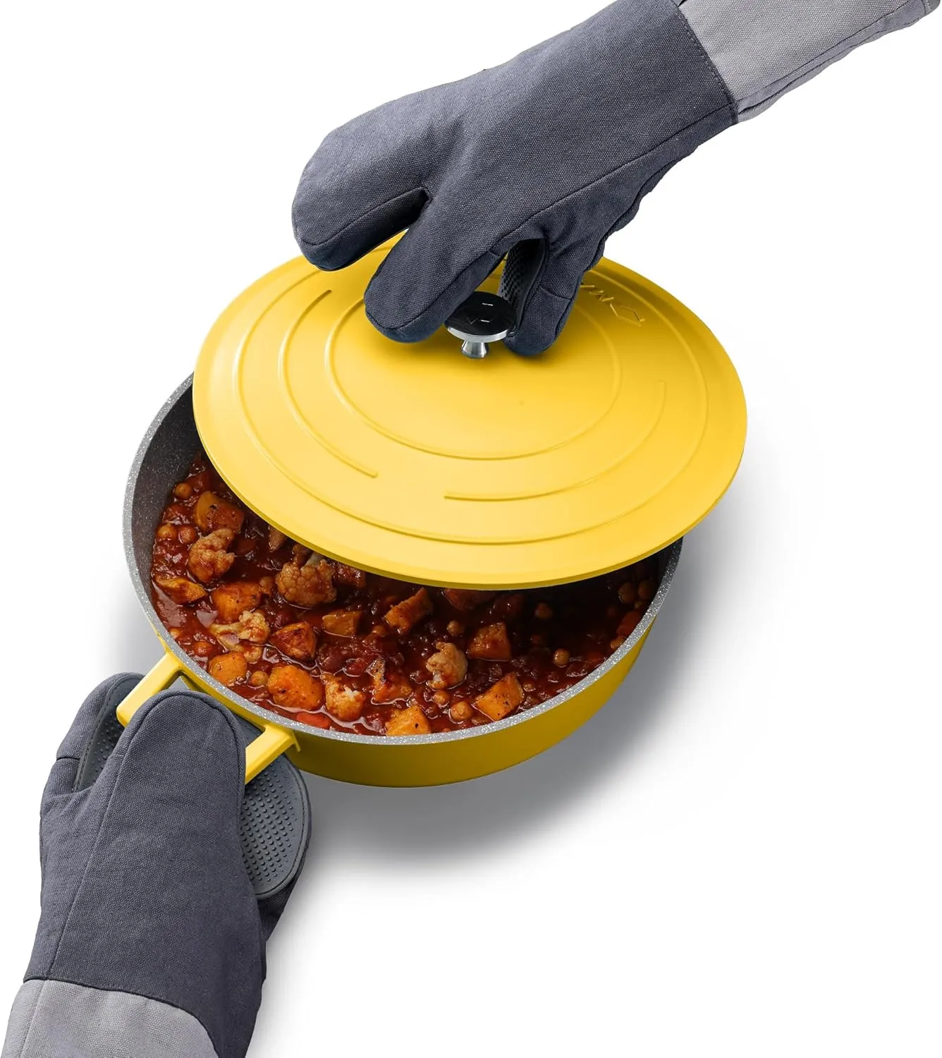 Joseph Joseph Pinch Pair of Easy Grip Silicone Oven Glove, Precise Grip, Heat-Resistant up to 482°F, Comfortable Cuff with Hanging Hole, Machine Washable