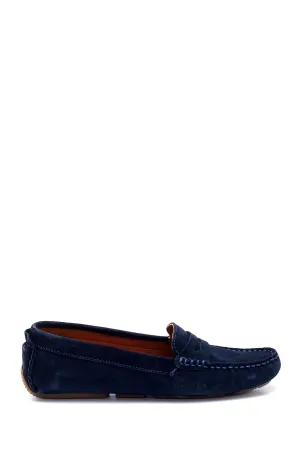 Kadın Süet Deri Loafer