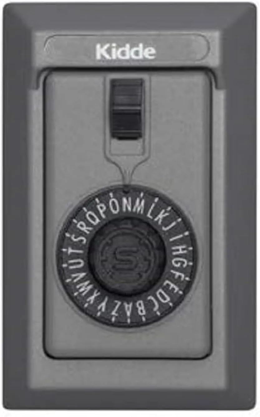 Kidde AccessPoint 001014 KeySafe Original 5-Key Permanent, Spin Dial, Keyless, Titanium Gray