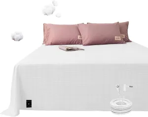 King Grounding Bed Sheet, 5% Silver Fibre, Cotton Grounding mat for Bed for Better Sleep(76x80in)