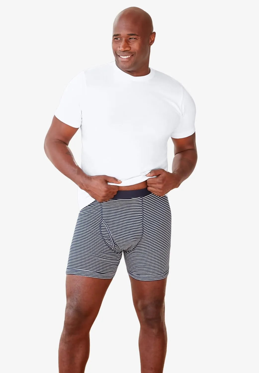 KingSize Men's Big & Tall 3-Pack Cotton Crewneck Undershirt
