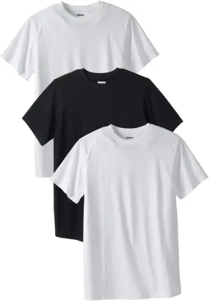 KingSize Men's Big & Tall 3-Pack Cotton Crewneck Undershirt