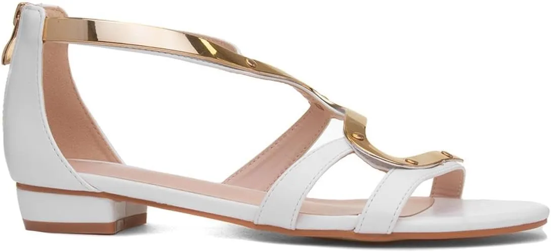 Ladies Girona White Sandal