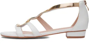 Ladies Girona White Sandal