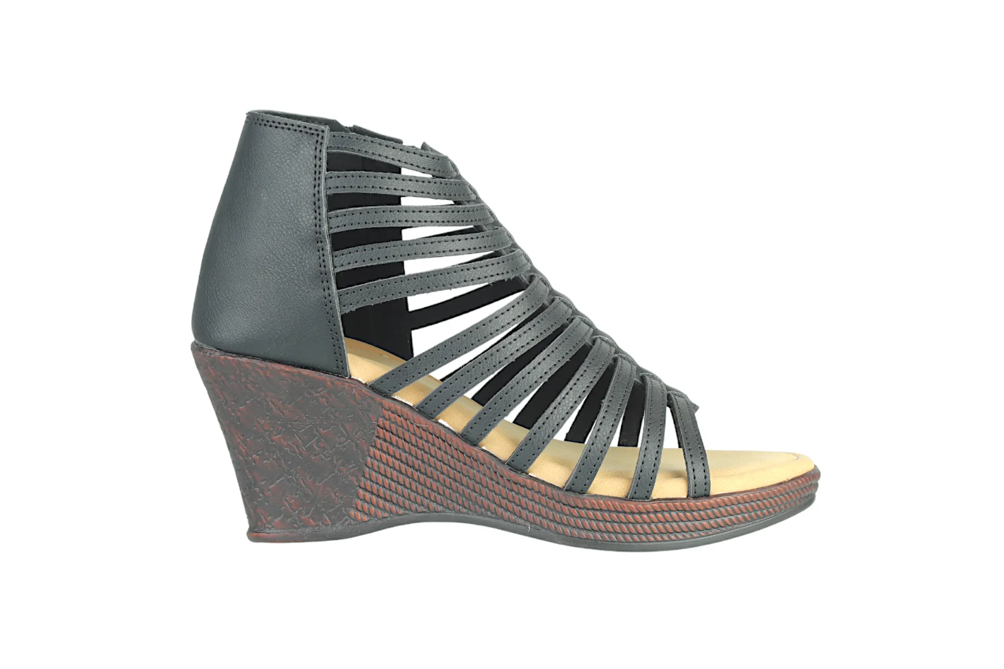 Ladies Gladiator Heel Sandal 911408