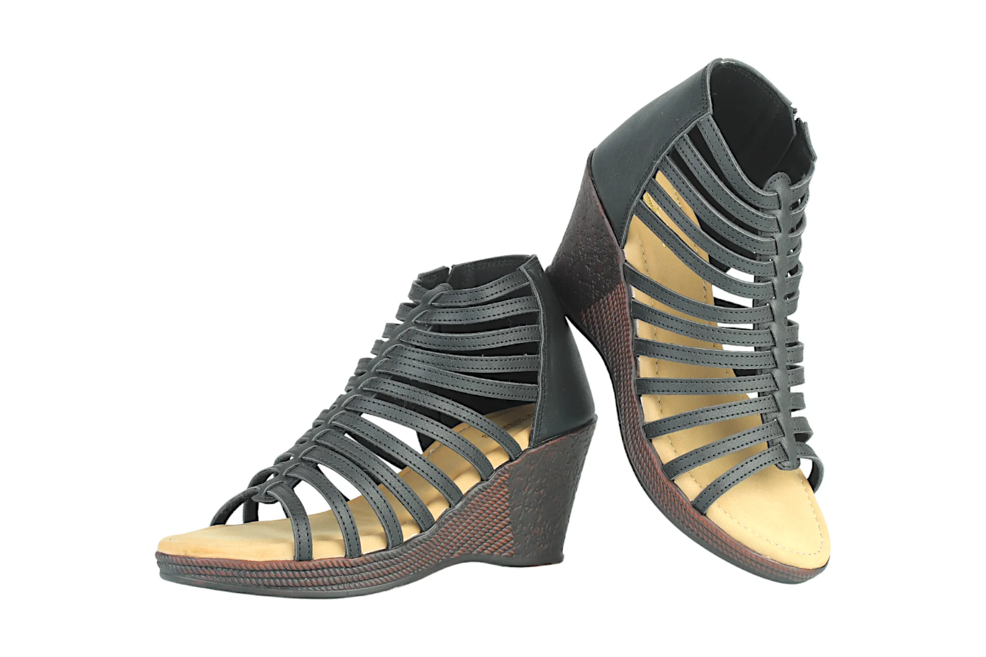 Ladies Gladiator Heel Sandal 911408