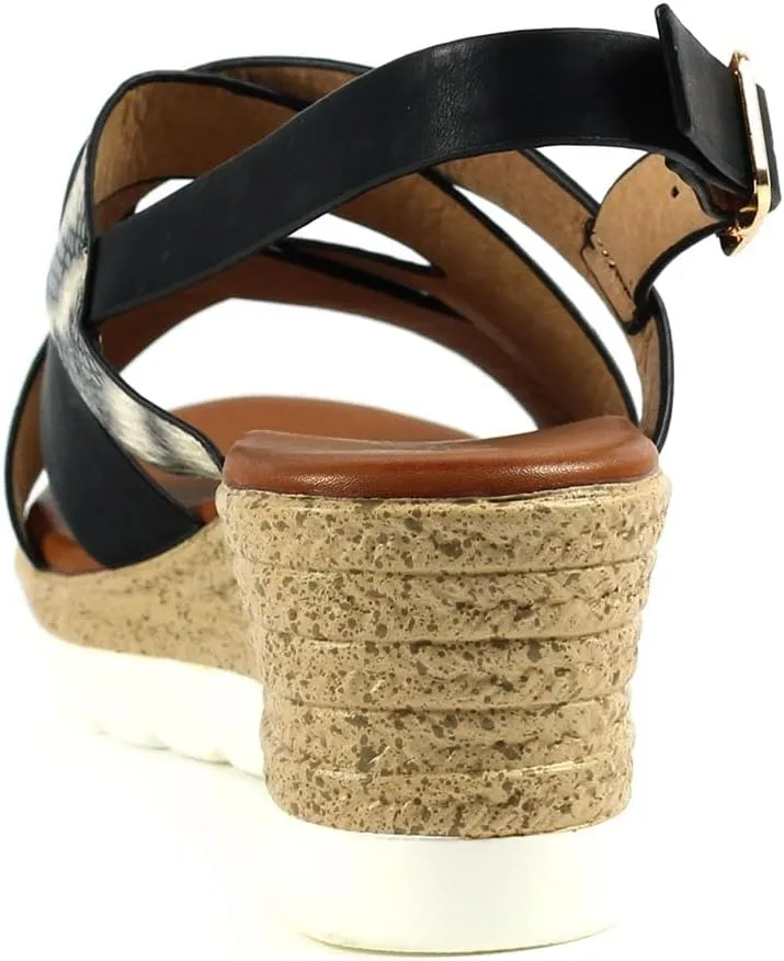 Ladies Robinson Black Sandal