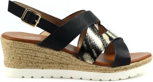 Ladies Robinson Black Sandal