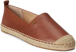 Lauren Ralph Lauren Cameryn Espadrille Deep Saddle Tan 2 8.5 B (M)