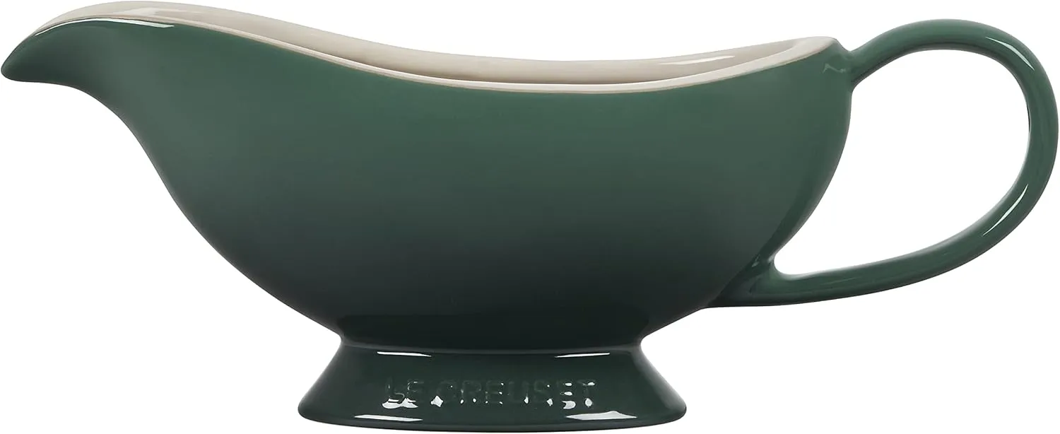 Le Creuset Heritage Stoneware Gravy Boat, Artichaut
