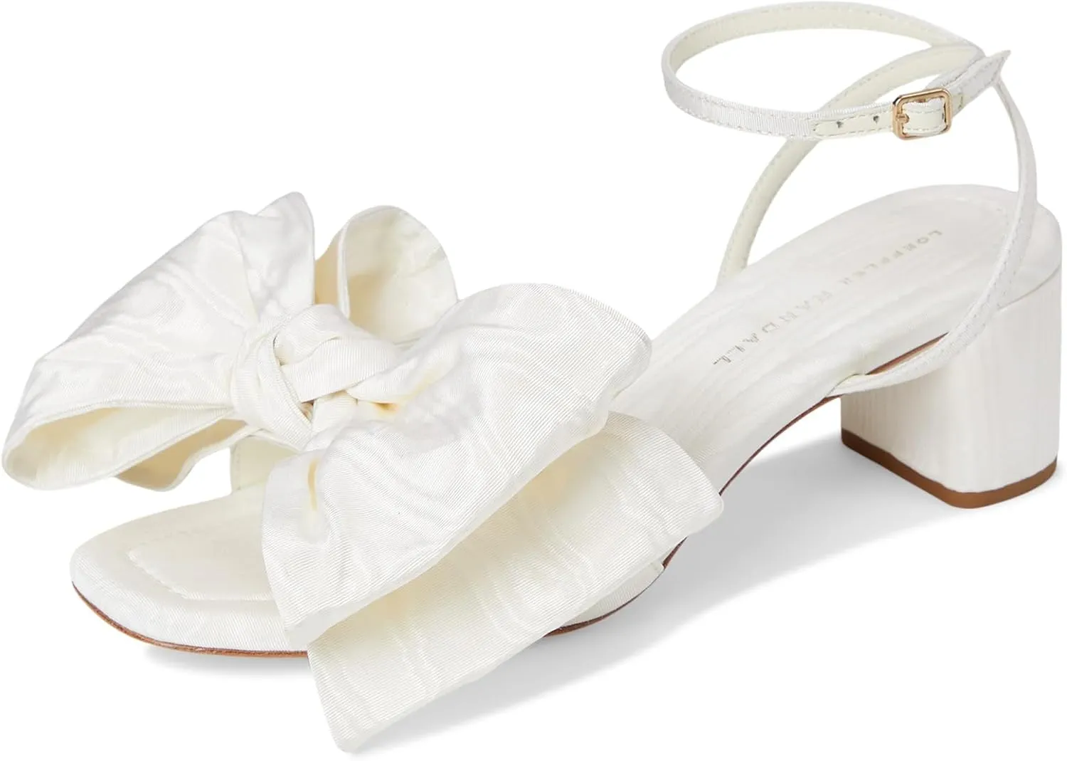 Loeffler Randall Women's Carmen Mid Heel Bow Sandals Pump