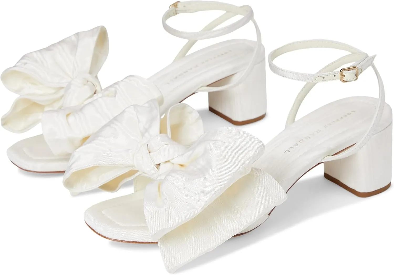 Loeffler Randall Women's Carmen Mid Heel Bow Sandals Pump